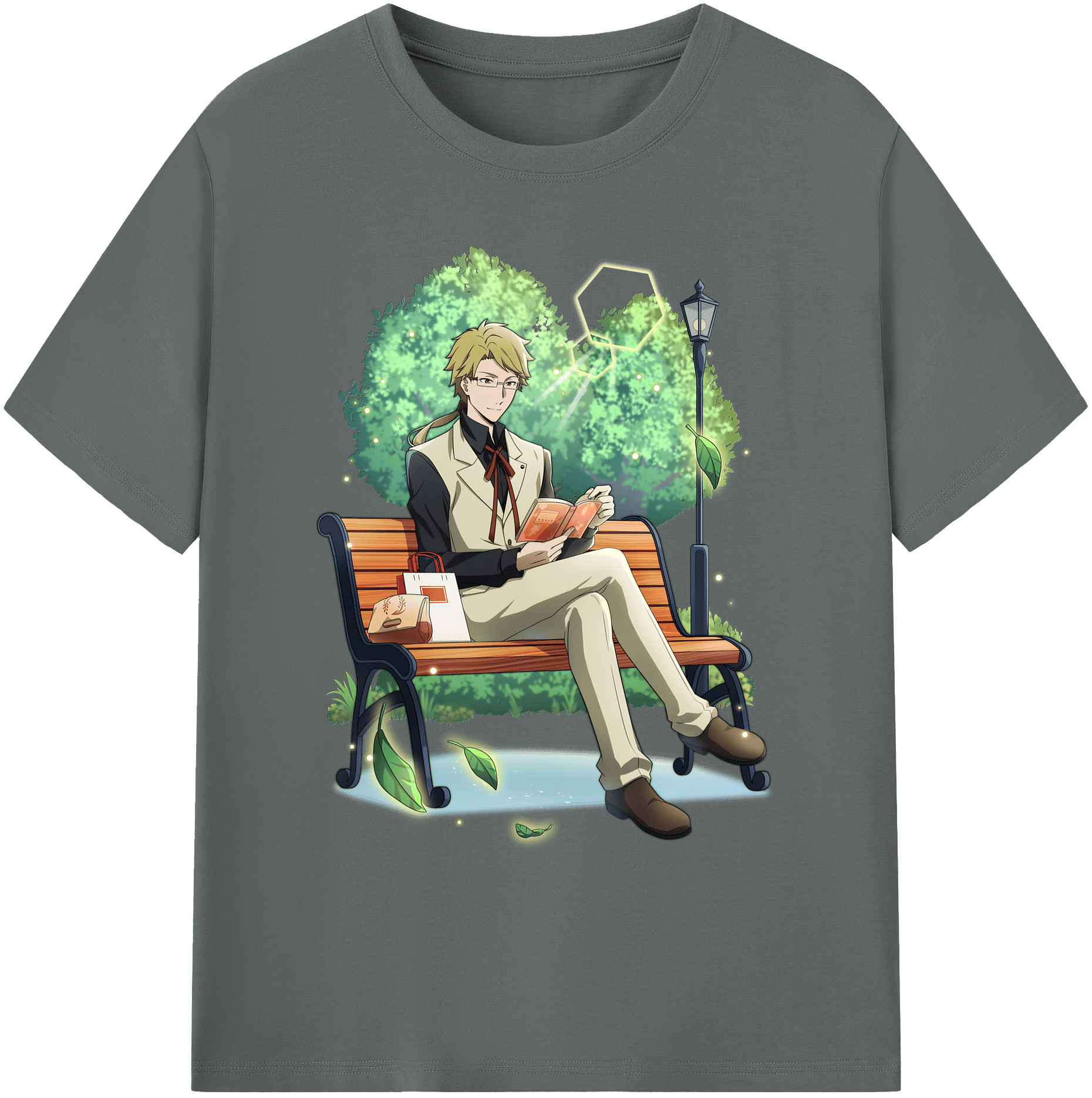 （画像用） 文豪ストレイドッグス Bungo Stray Dogs 綿100％ メンズ半袖Tシャツ｜肌触りやわらか＆通気性